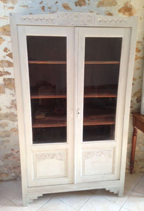 old french vitrine / bookcase